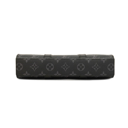 Louis VuittonAuth  Monogram Eclipse 2WAY Bag Sack Plastic Cloth M46456