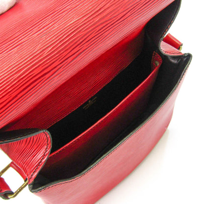 Louis Vuitton Epi Cartouchiere M52247 Women's Shoulder Bag Castilian Red