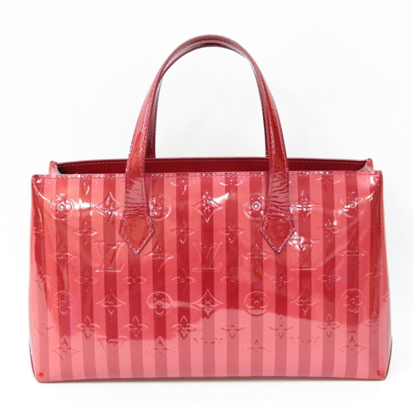 Louis Vuitton Handbag Monogram Verni Wilshire PM Rayur M91702 Pomme d'Amour Ladies
