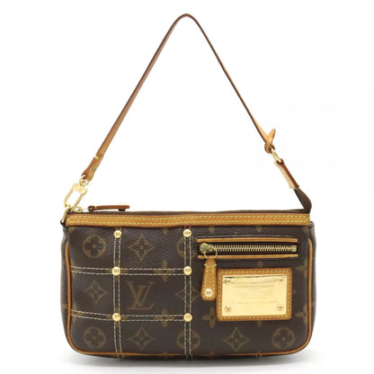 LOUIS VUITTON Monogram Rivet Pochette Accessoire Stitch M40141