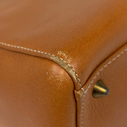 Christian Dior Lady Dior Brown Leather Handbag ()
