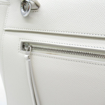 Celine Belt bag 2wayShoulder Bag White Grained calfskin