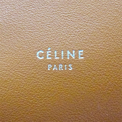 Celine Bag Ladies Handbag Shoulder 2way Leather Soft Cube Camel White