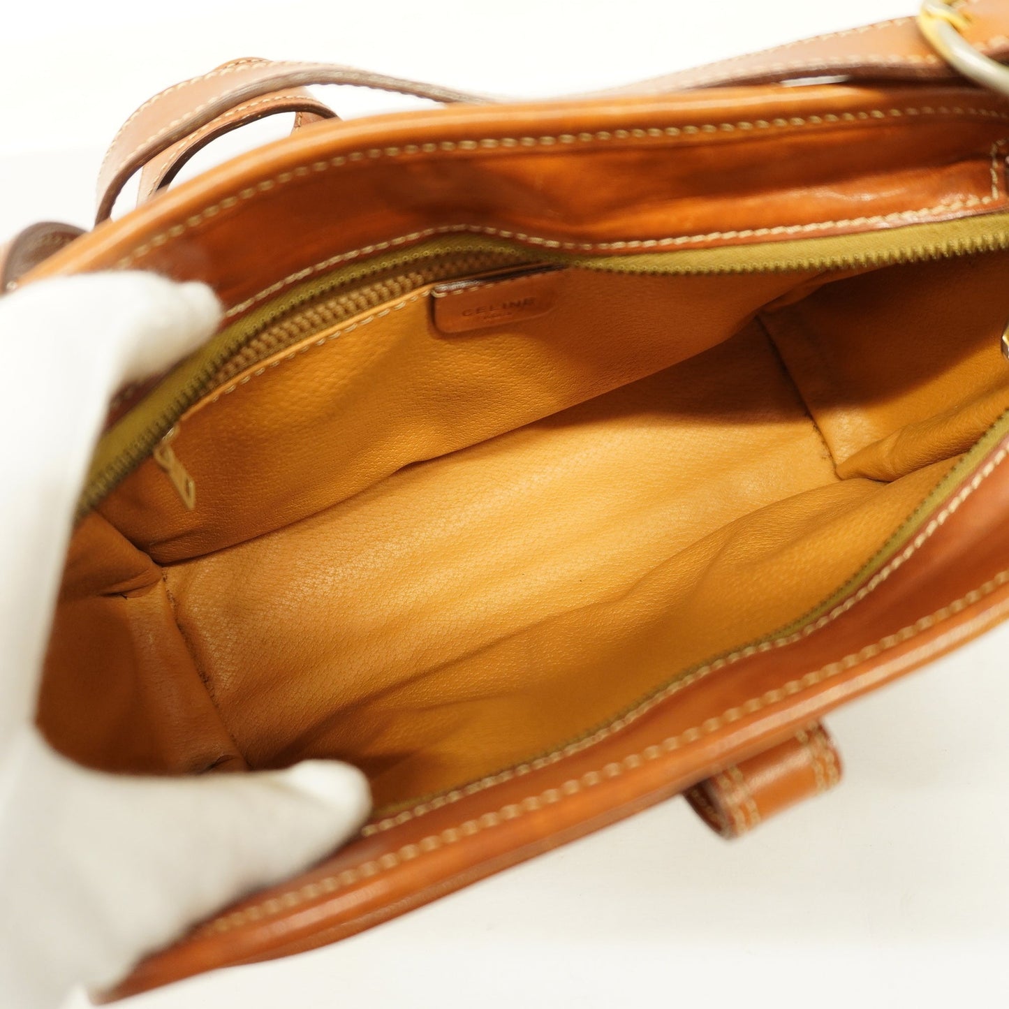 Celine  Macadam Shoulder Bag Women's PVC,Leather Shoulder Bag Beige