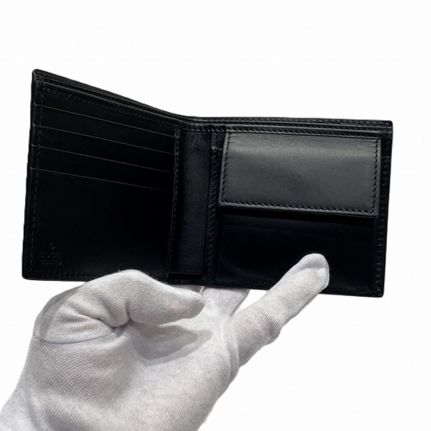 Gucci Black Leather Wallet (Bi-Fold)