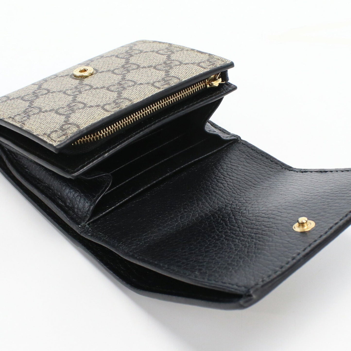 GUCCI Medium GG Marmont 598587 17WAG 1283 Bifold Wallet PVC Ladies