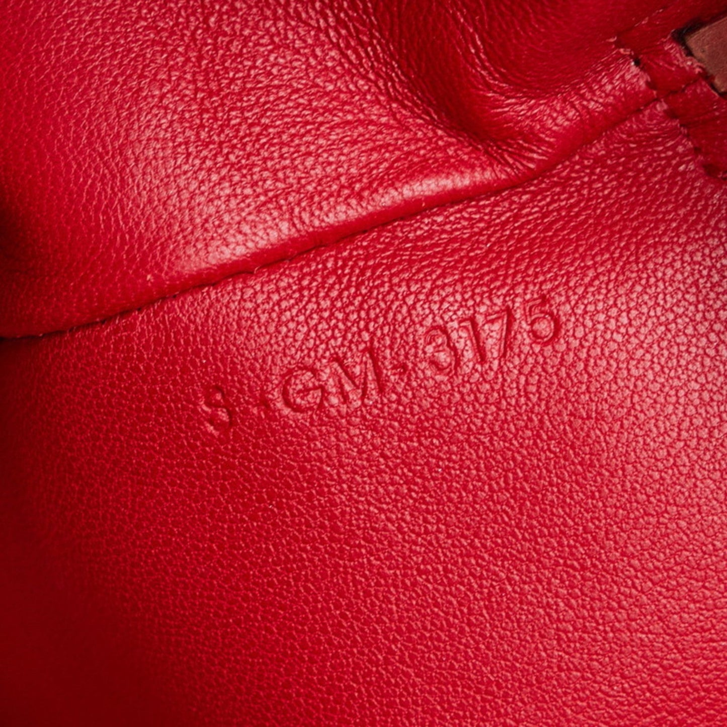 Celine Bicolor Pouch Clutch Bag Red Navy Leather Ladies