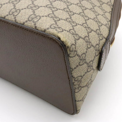 GUCCI Ophidia GG Supreme Medium Handbag Shoulder Leather Beige Mocha Brown 524533