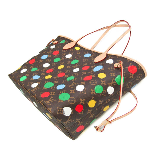 LOUIS VUITTON Monogram LV X YK Neverfull MM Dot Paint M46381 Women's Tote Bag Monogram,Multi-color