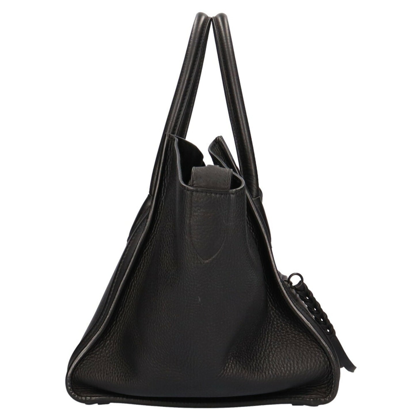 Celine Luggage Phantom Handbag Leather Black Ladies