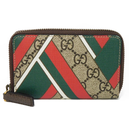 Gucci Beige Gg Supreme Leather Coin Purse/Coin Case ()