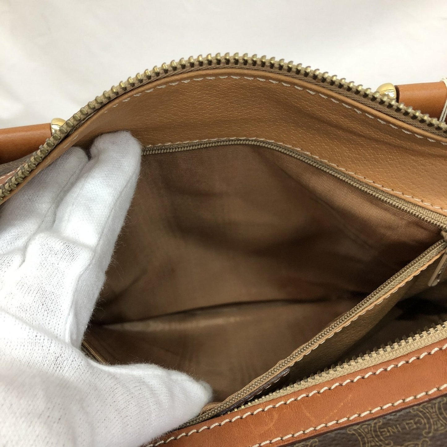 Celine Handbag Mini Boston Bag Macadam Brown Made in Italy Women's Men's IT05WU7V6IUS RLV2483M