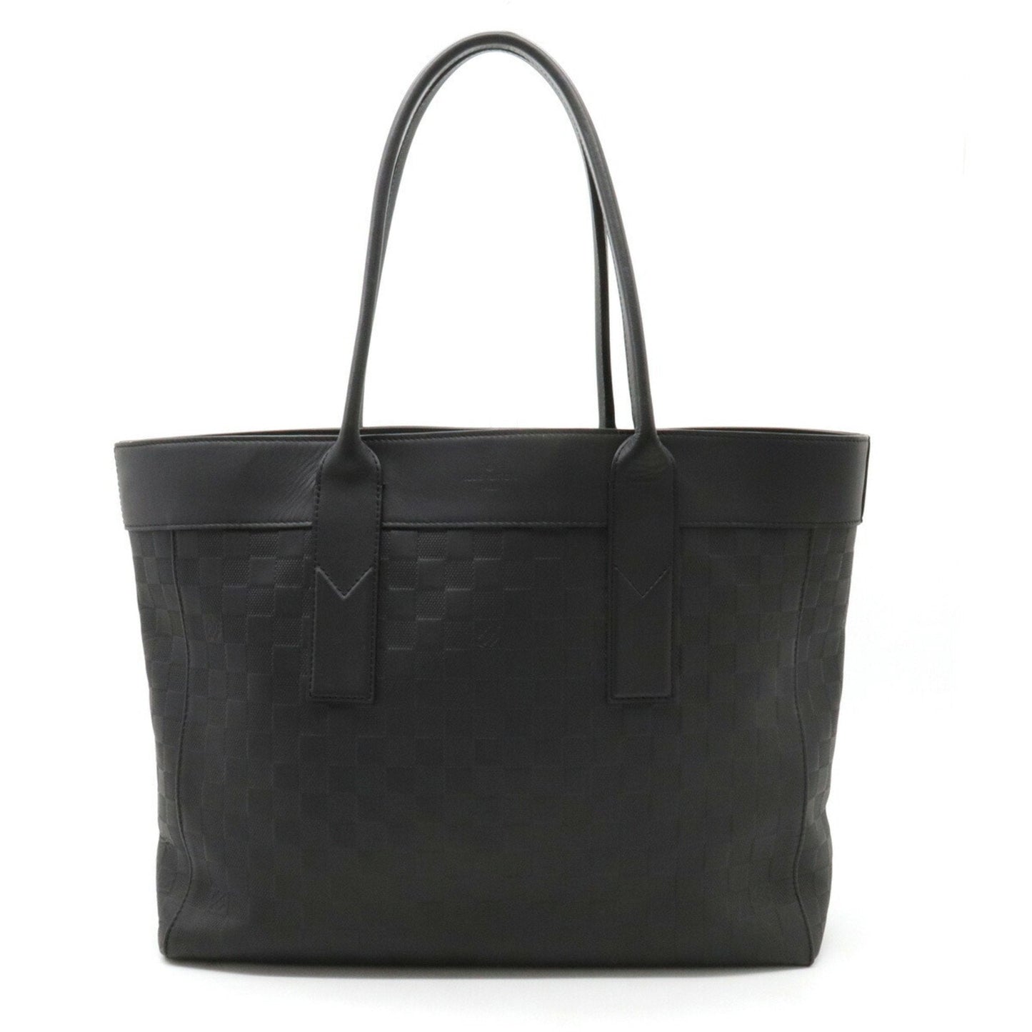 LOUIS VUITTON Damier Infini Cava Voyage Tote Bag Shoulder Leather Onyx Black N42239