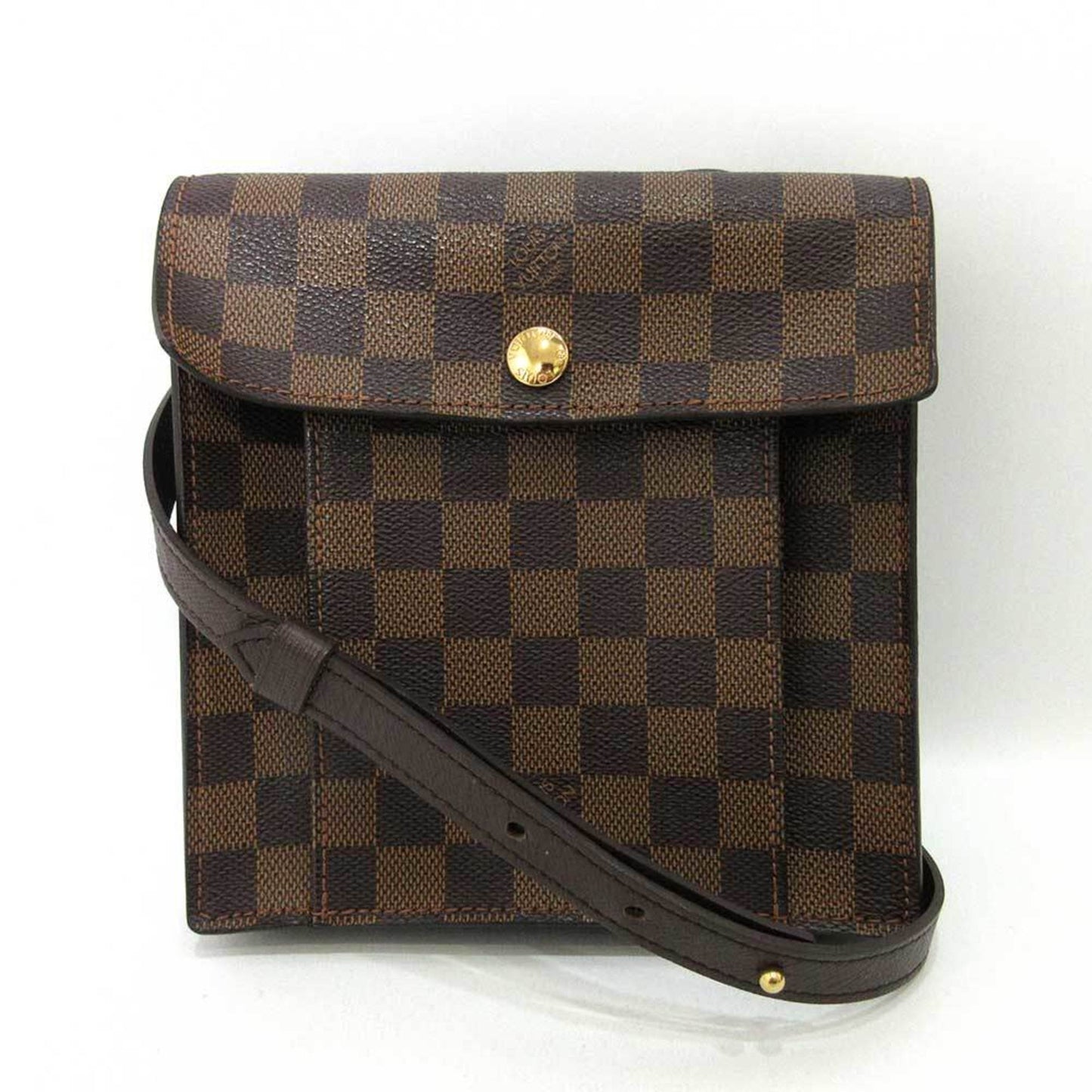 Louis Vuitton Bag Pimlico Ebene Brown Pochette Mini Shoulder Square Ladies Damier N45272