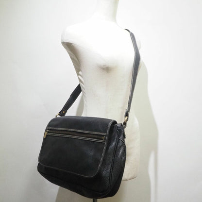 Celine calf black ladies shoulder bag