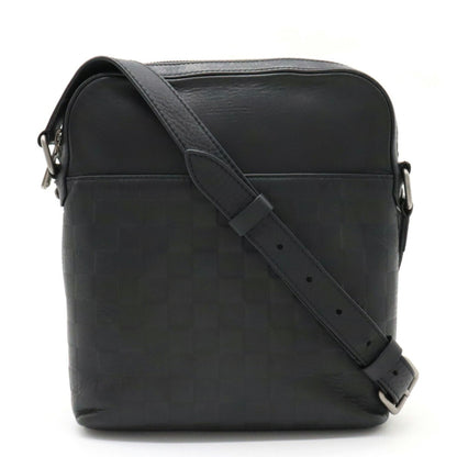 LOUIS VUITTON Damier Infini Pochette District Shoulder Bag Onyx Black N23355