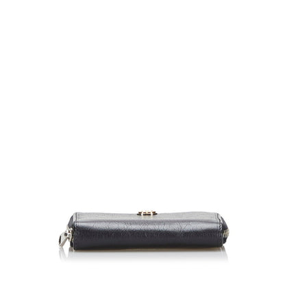 Gucci Interlocking Coin Case 581530 Black Leather Ladies GUCCI