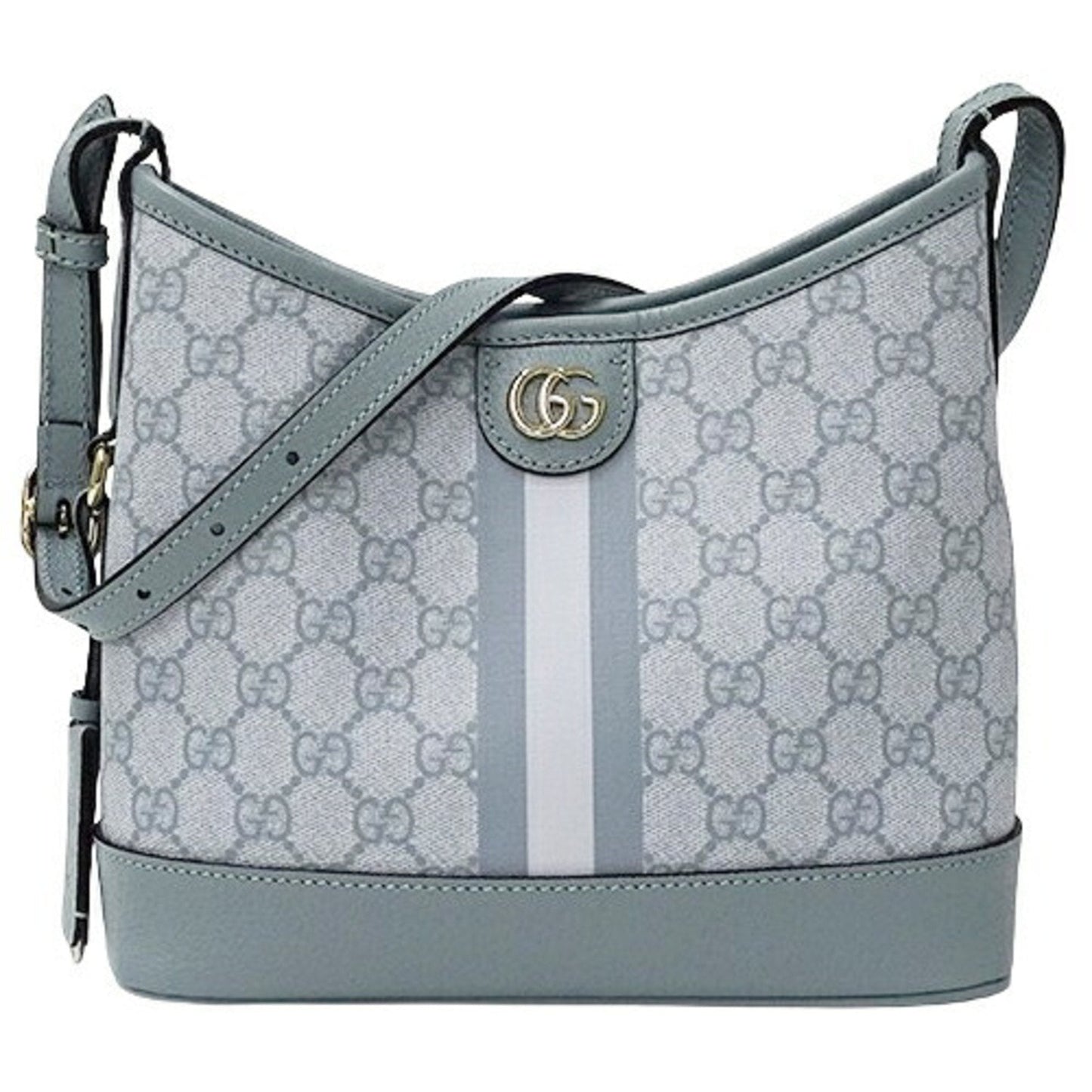 Gucci Blue Light Blue Gg Supreme Canvas Shoulder Bag ()