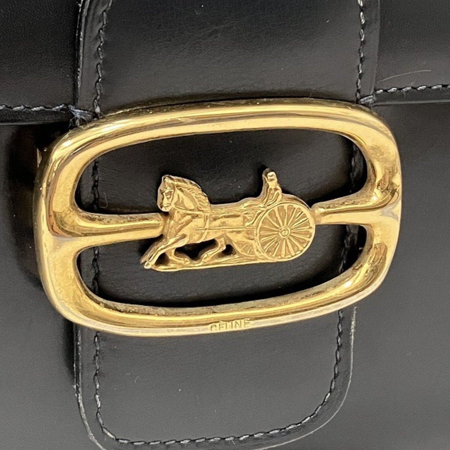 Celine carriage metal fittings bag shoulder ladies