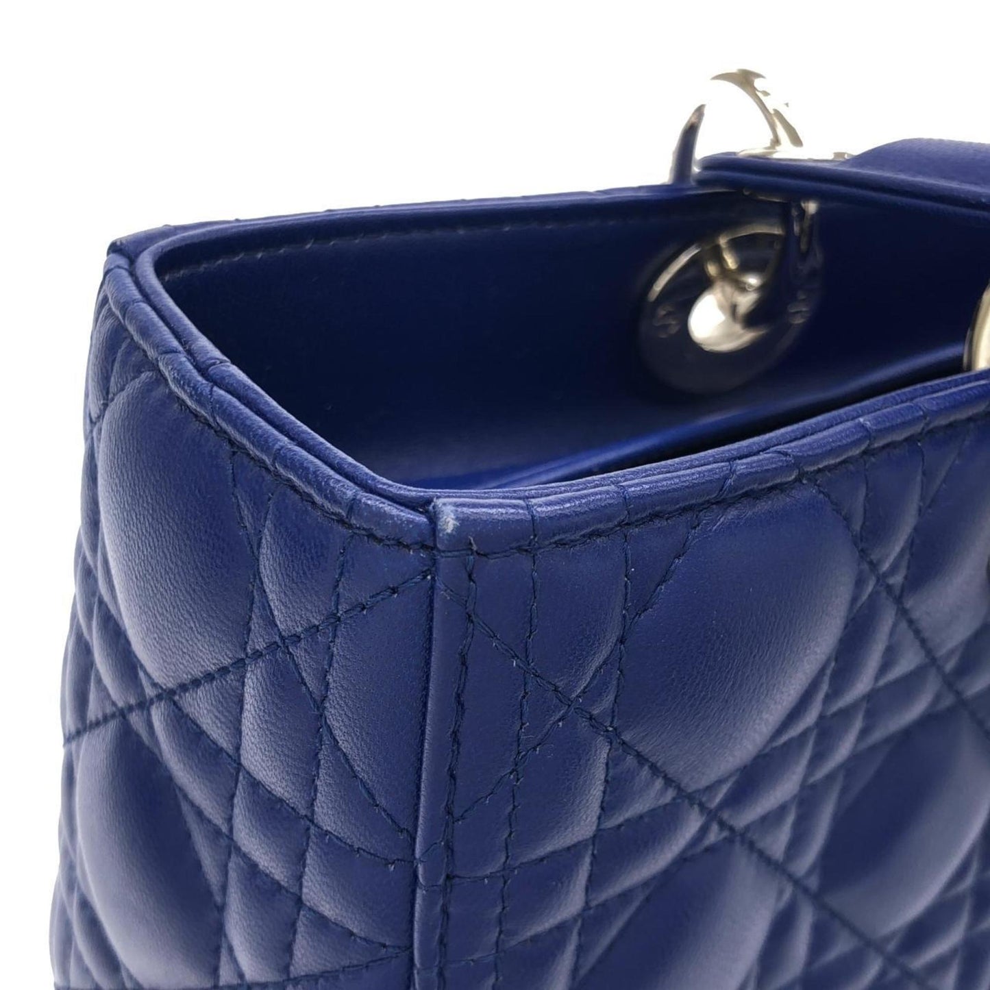 Christian Dior Silver Leather Handbag ()