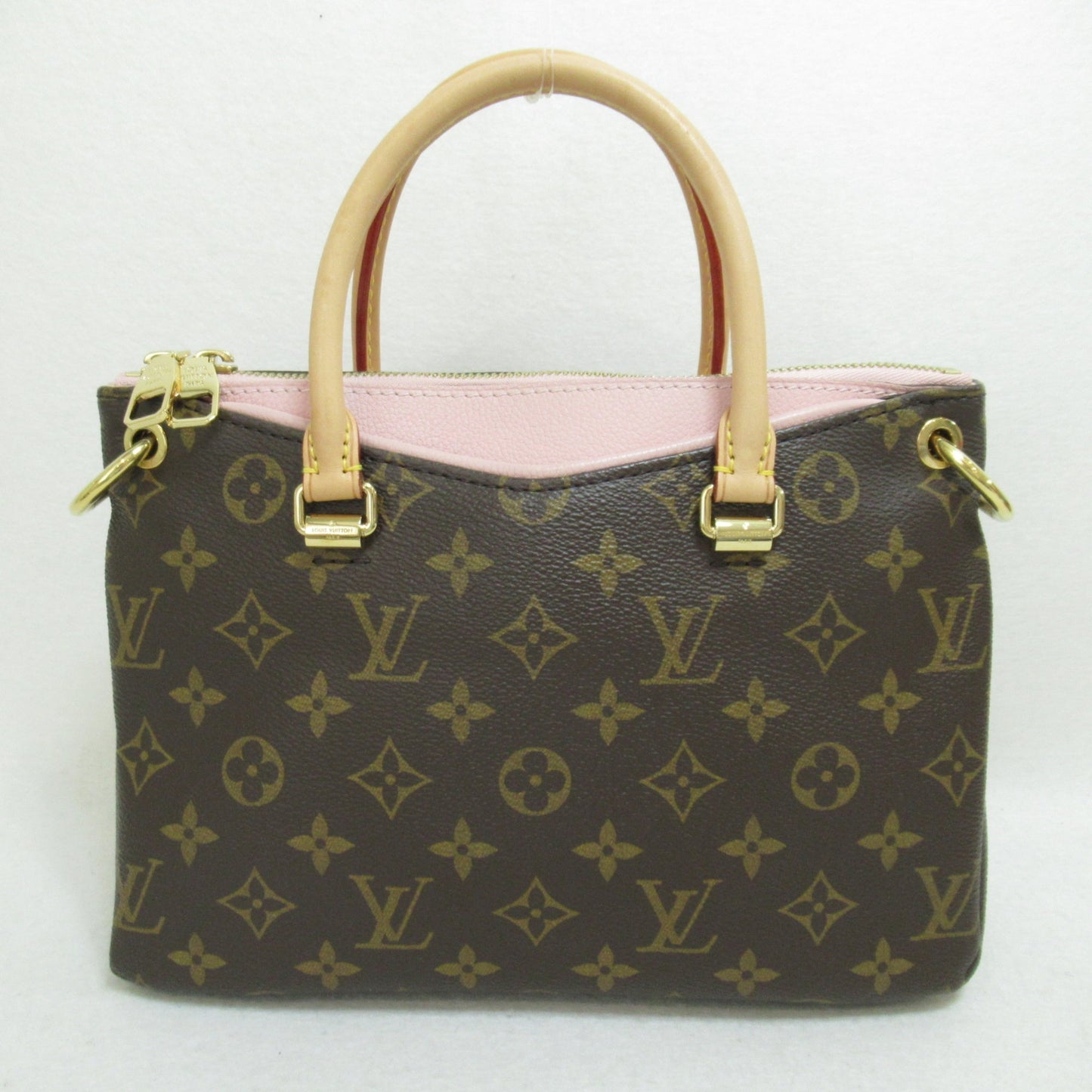 Louis Vuitton Palas BB 2way Shoulder Bag Brown Rose poodle Monogram PVC coated canvas M44034