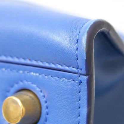 Celine Shoulder Bag Blue Ladies Leather