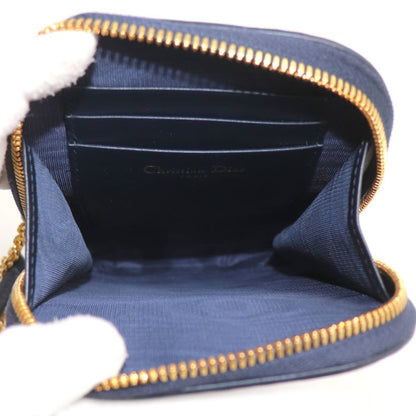 Christian Dior Navy Canvas Leather Shoulder Bag ()