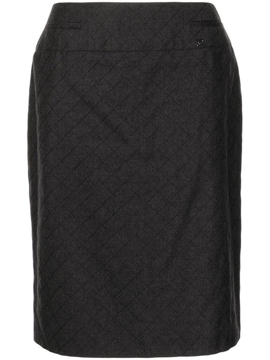 2004 Diamond-Pattern Pencil Skirt