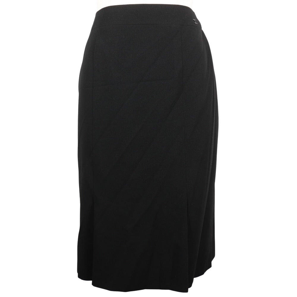 Chanel Wool Skirt Black P24940V08903