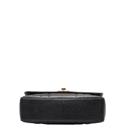 Chanel CC Caviar Mademoiselle Top Handle bag  Leather Handbag in Good condition