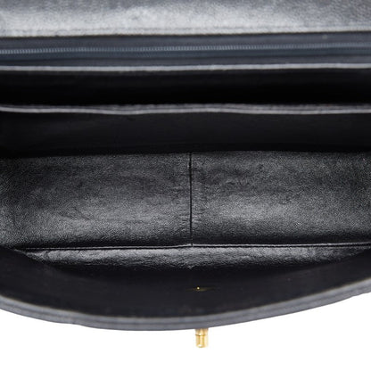 Chanel CC Caviar Mademoiselle Top Handle bag  Leather Handbag in Good condition