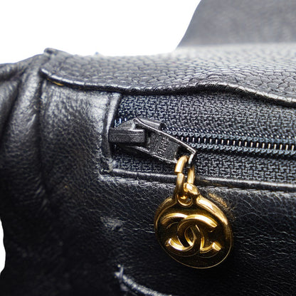 Chanel CC Caviar Mademoiselle Top Handle bag  Leather Handbag in Good condition