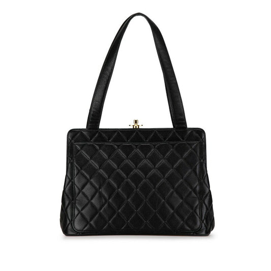 Chanel Coco Mark Matelasse Caviar Skin Tote Bag