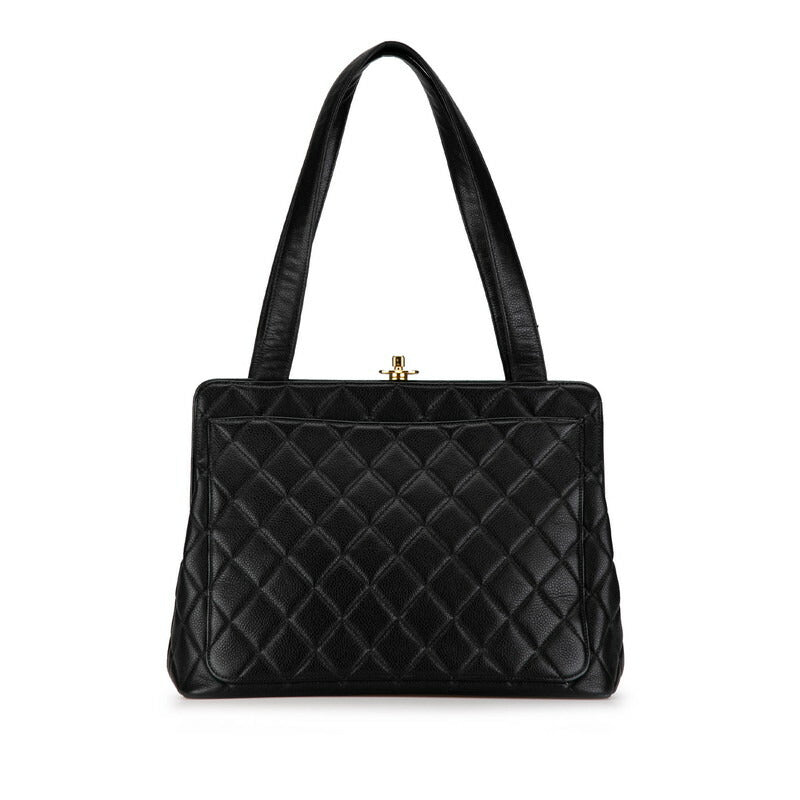 Chanel Coco Mark Matelasse Caviar Skin Tote Bag