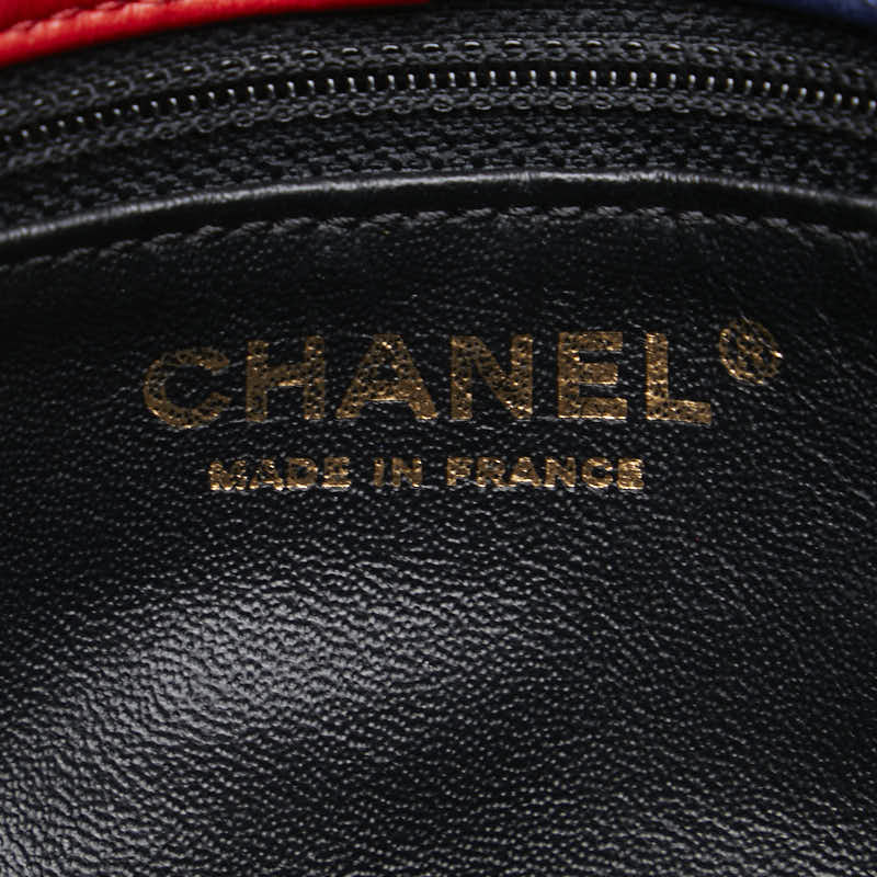 Chanel Colorblock Pagoda Flap Bag Leather Shoulder Bag in Good condition
