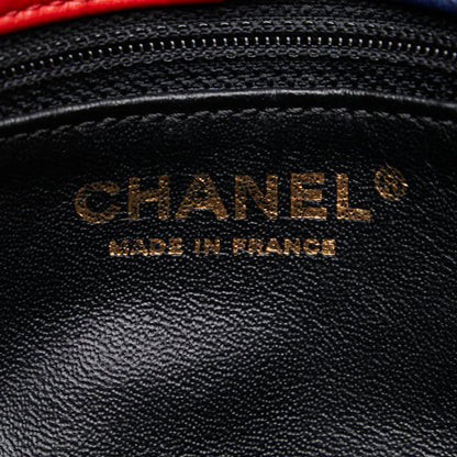 Chanel Colorblock Pagoda Flap Bag Leather Shoulder Bag in Good condition