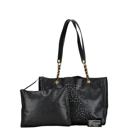 Chanel Caviar Leather Chain Tote Bag Leather Tote Bag in Good condition