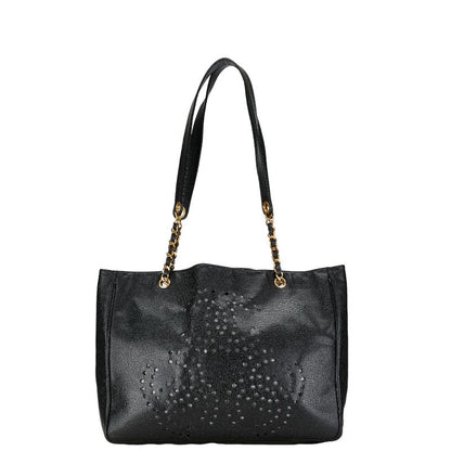 Chanel Caviar Leather Chain Tote Bag Leather Tote Bag in Good condition