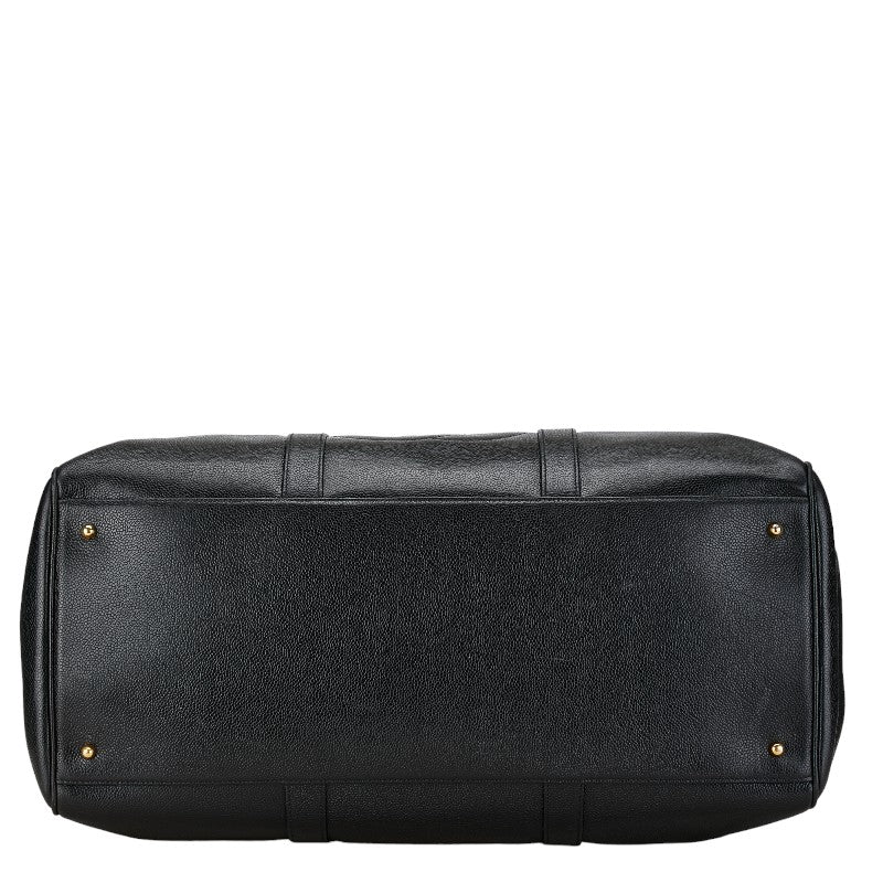 Chanel CC Caviar Travel Bag Leather Travel Bag in Good condition