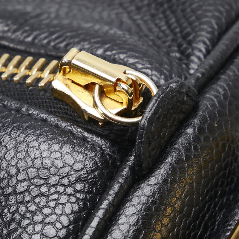 Chanel CC Caviar Travel Bag Leather Travel Bag in Good condition