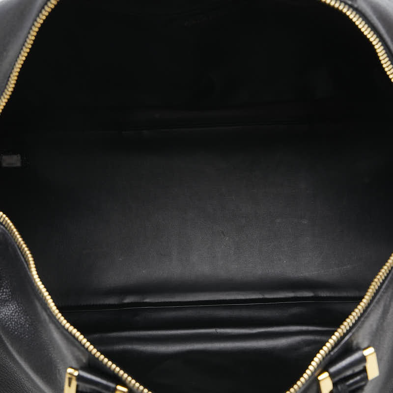 Chanel CC Caviar Travel Bag Leather Travel Bag in Good condition