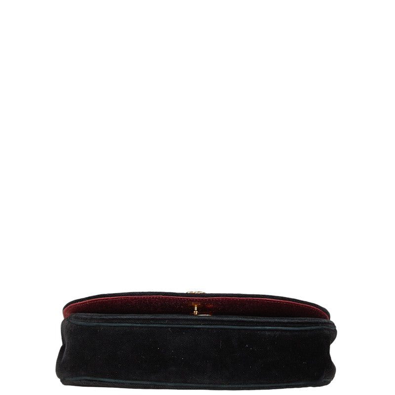 Chanel Half Moon Suede Shoulder Bag