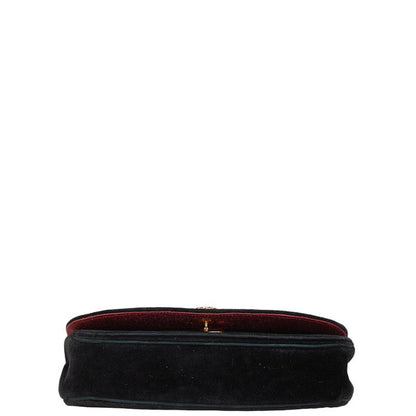 Chanel Half Moon Suede Shoulder Bag