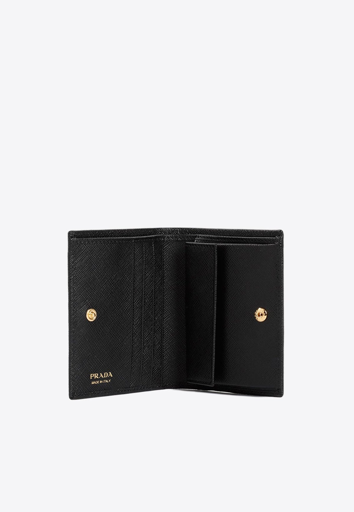 Logo-Plaque Calf Leather Wallet