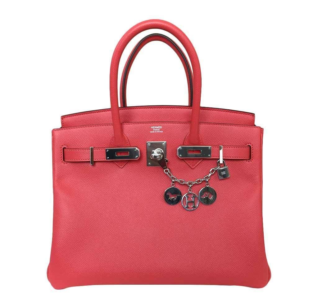 Hermès Birkin 30 Rose Jaipur Bag PHW