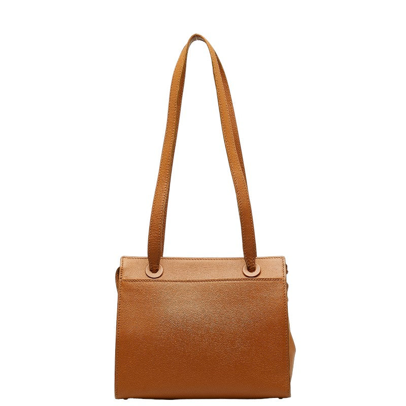 CHANEL CHANEL LOGO TORTE BAG CABIAR SKIN BRUN LADY SCHOOL