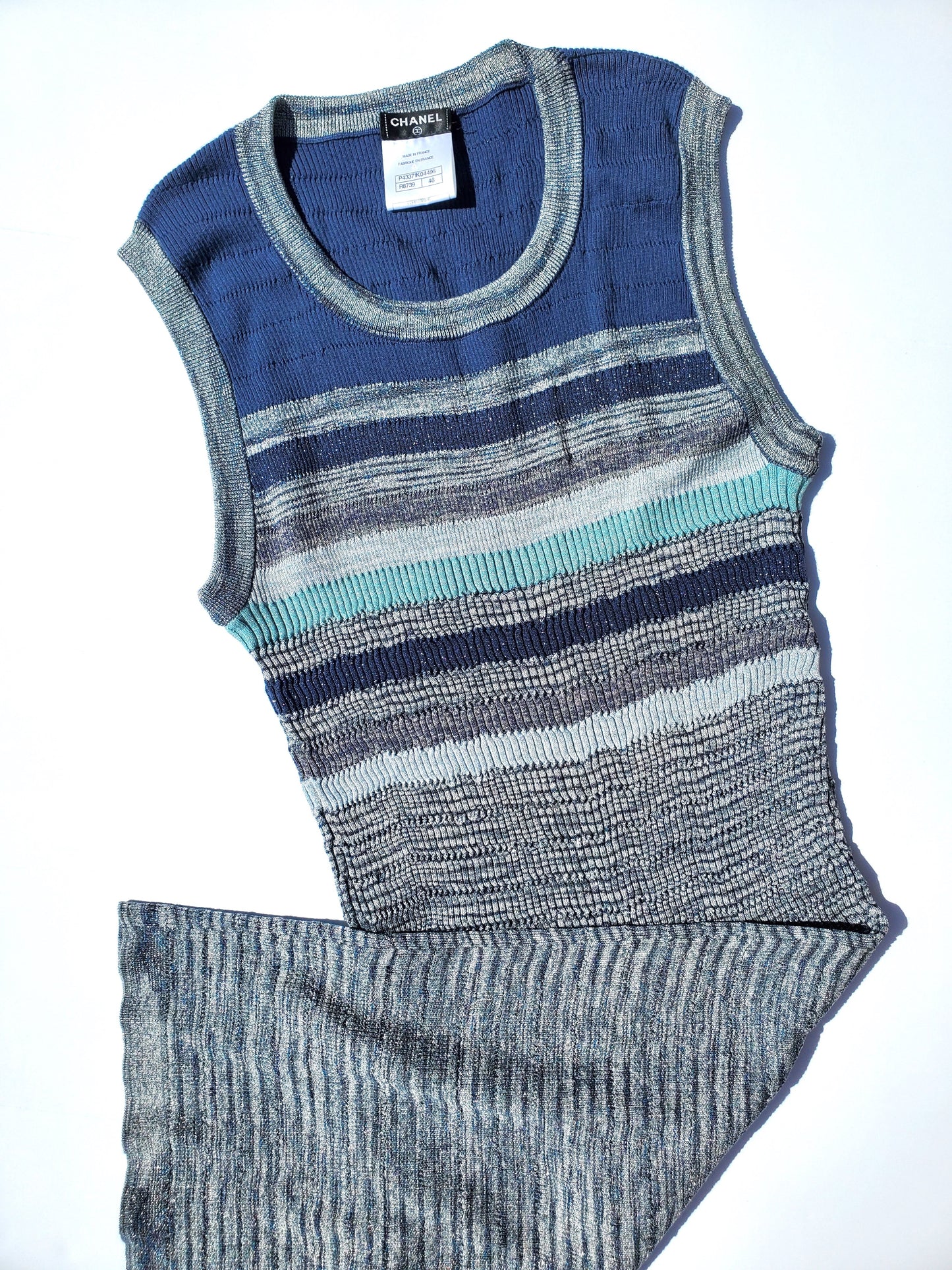 Chanel Stretch Sleeveless Dress 46