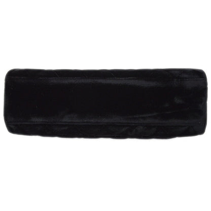 CHANEL 1996-1997 Black Velvet Quilted Kelly 25 10343