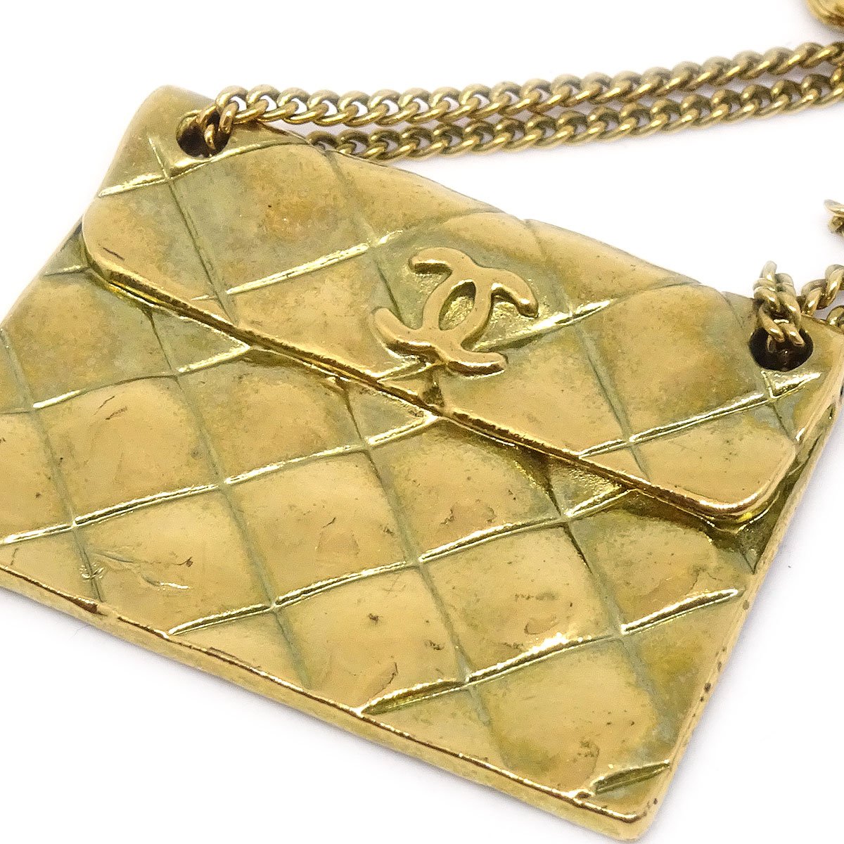 CHANEL Bag Brooch Gold 94A 60865