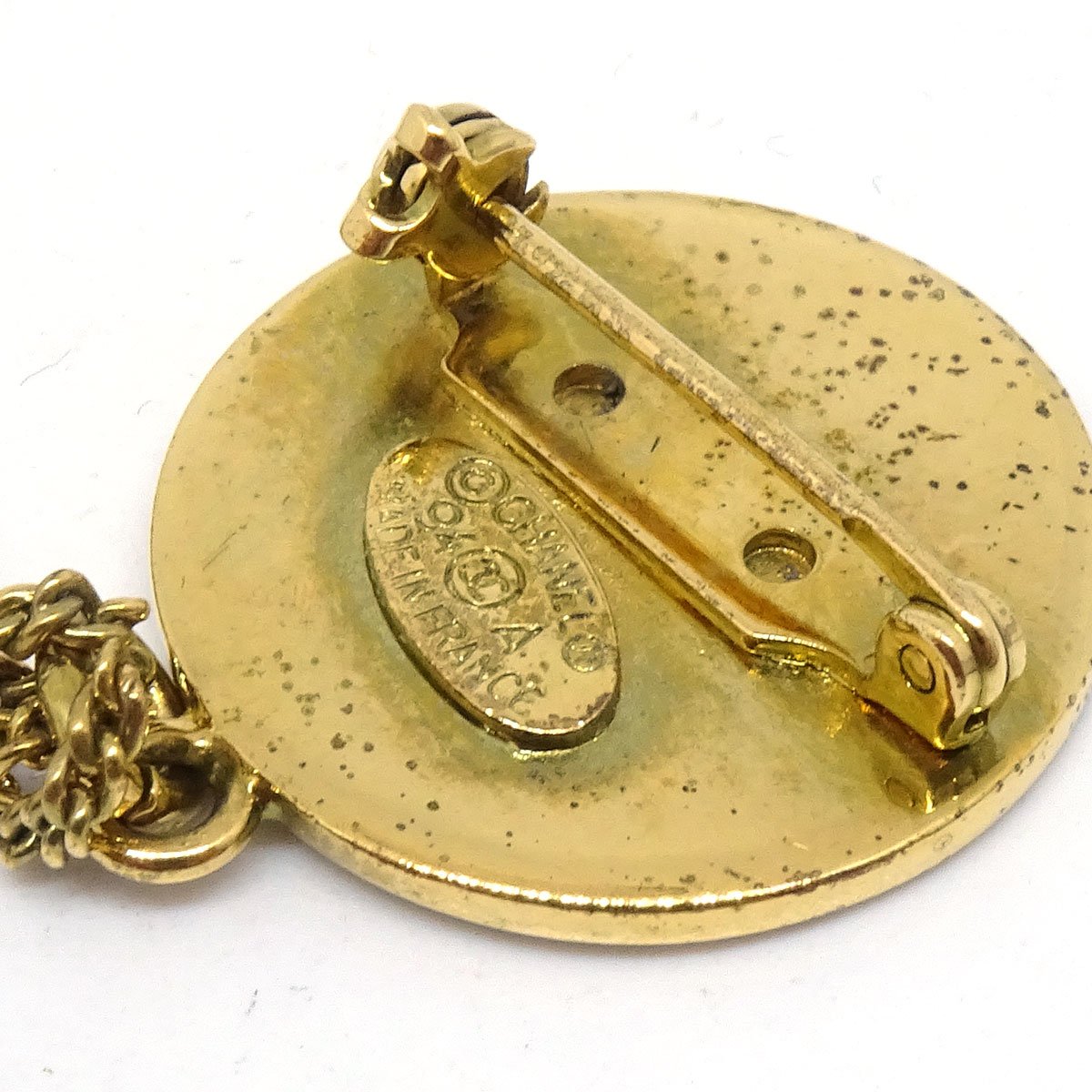 CHANEL Bag Brooch Gold 94A 60865